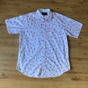 Men’s Surfer Short-Sleeve Button Down Shirt